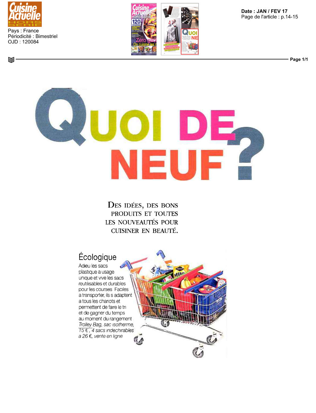 Cuisine actuelle HS janvier 2017