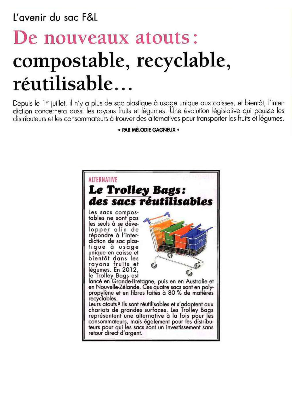 Trolley Bags Culture Legumiere HS 2016